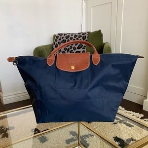 LONGCHAMP Le Pilage Original Medium Tote Navy